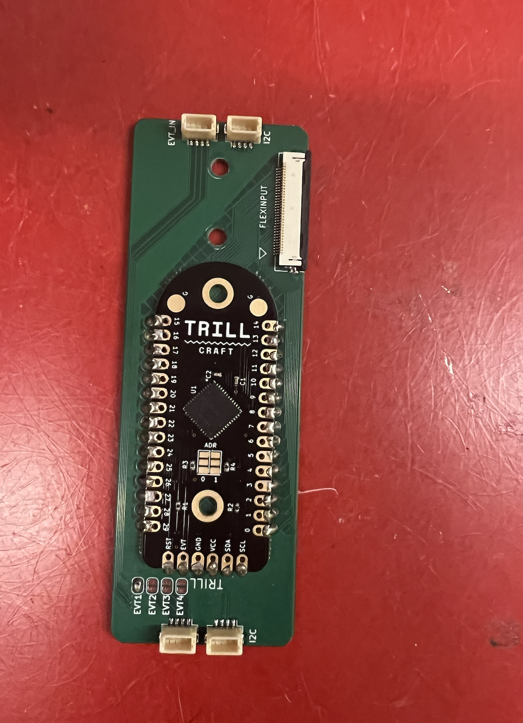 touch board soldered