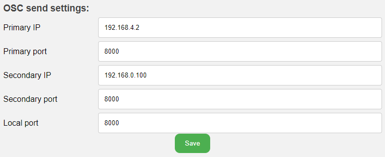 OSC Settings: Set them to 0.0.0.0 to disable OSC